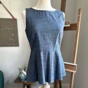Banana Republic | Chambray Peplum Top